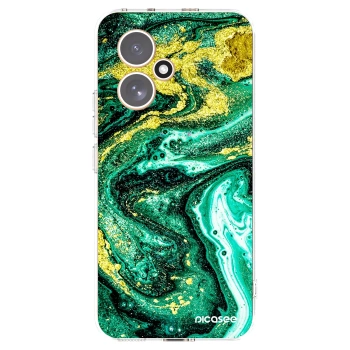 Picasee silikonska prozirna maskica za Honor 400 5G - Green Gold
