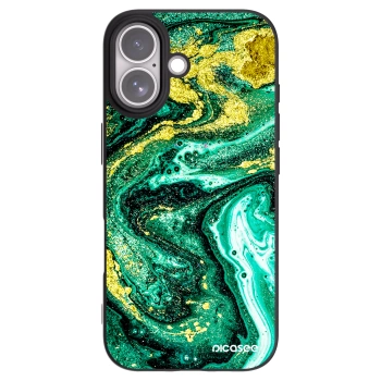 Picasee crna silikonska maskica za Apple iPhone 17 - Green Gold