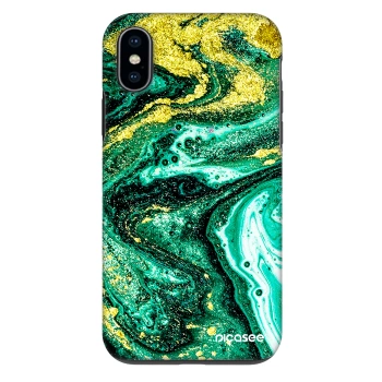 Maskica za Apple iPhone X/XS - Green Gold