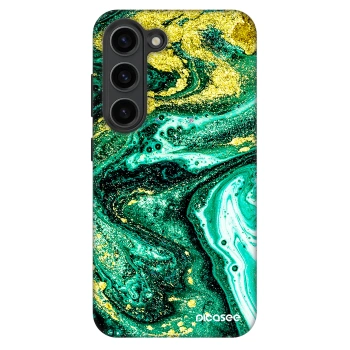 Picasee Fashion Case za Samsung Galaxy S23+ 5G - Green Gold