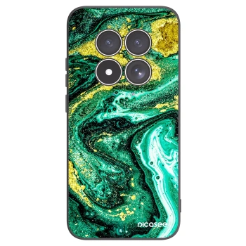 Picasee crna silikonska maskica za Xiaomi Redmi Note 15 Pro 4G - Green Gold