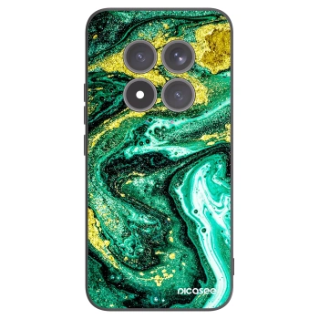 Picasee crna silikonska maskica za Xiaomi Redmi Note 15 Pro+ - Green Gold