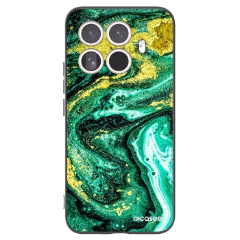 Picasee crna silikonska maskica za Xiaomi 15T Pro - Green Gold