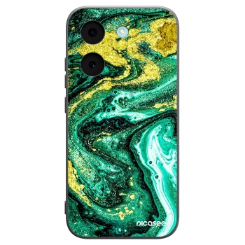 Picasee crna silikonska maskica za Xiaomi Poco X8 Pro - Green Gold