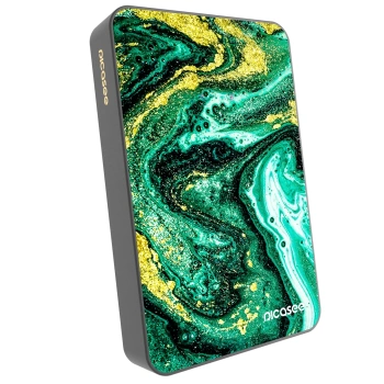 Prijenosni punjač s MagSafe 10 000 mAh Sivo - Green Gold