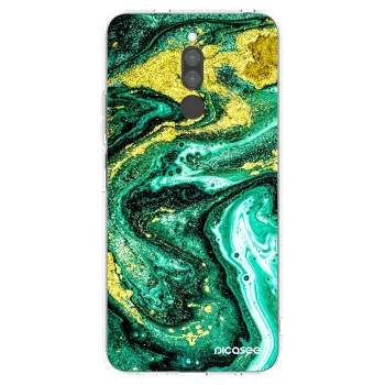 Picasee silikonska prozirna maskica za Xiaomi Redmi 8 - Green Gold