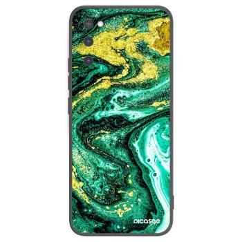 Picasee crna silikonska maskica za Samsung Galaxy S20 G980F - Green Gold