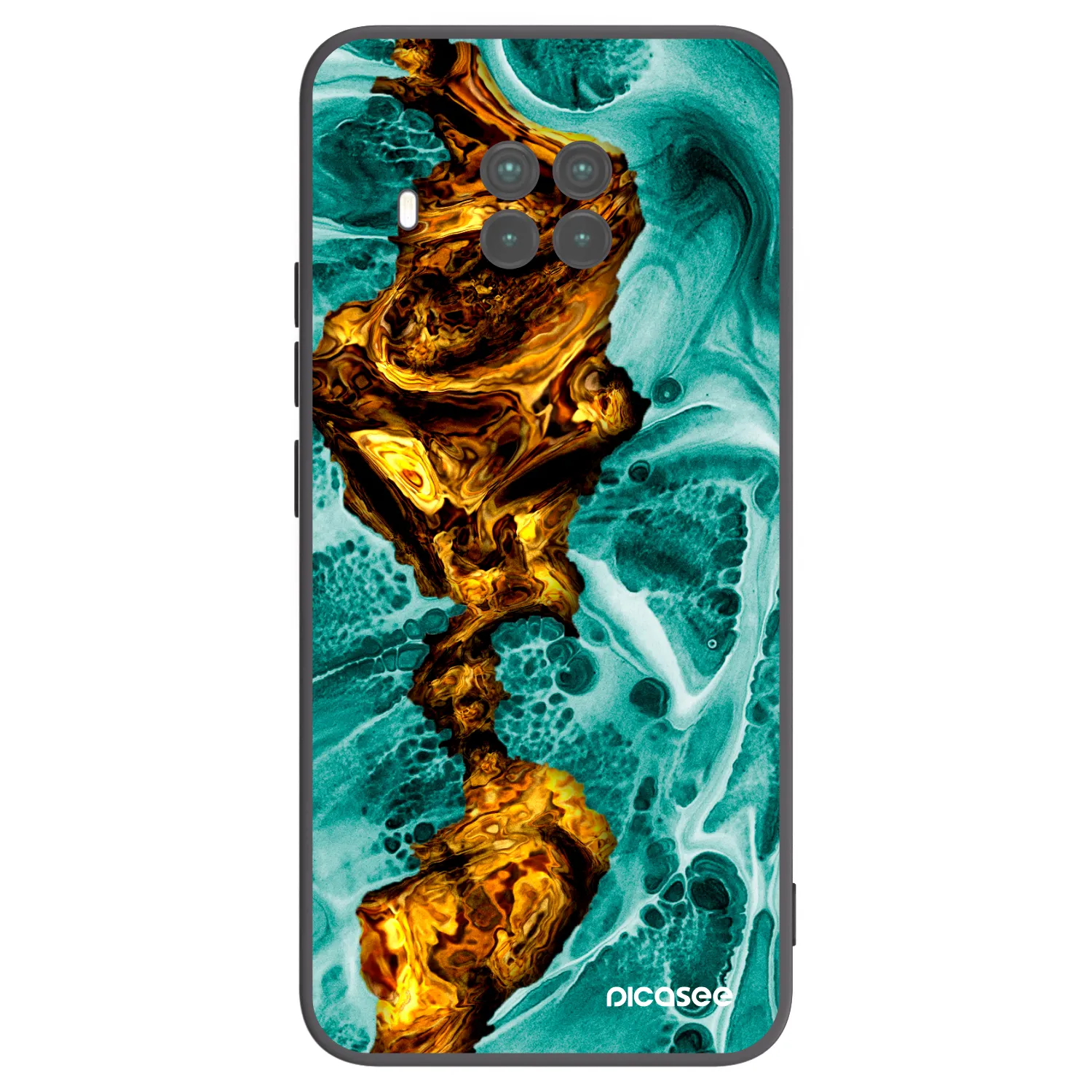 Picasee crna silikonska maskica za Xiaomi Mi 10T Lite - Goldsky