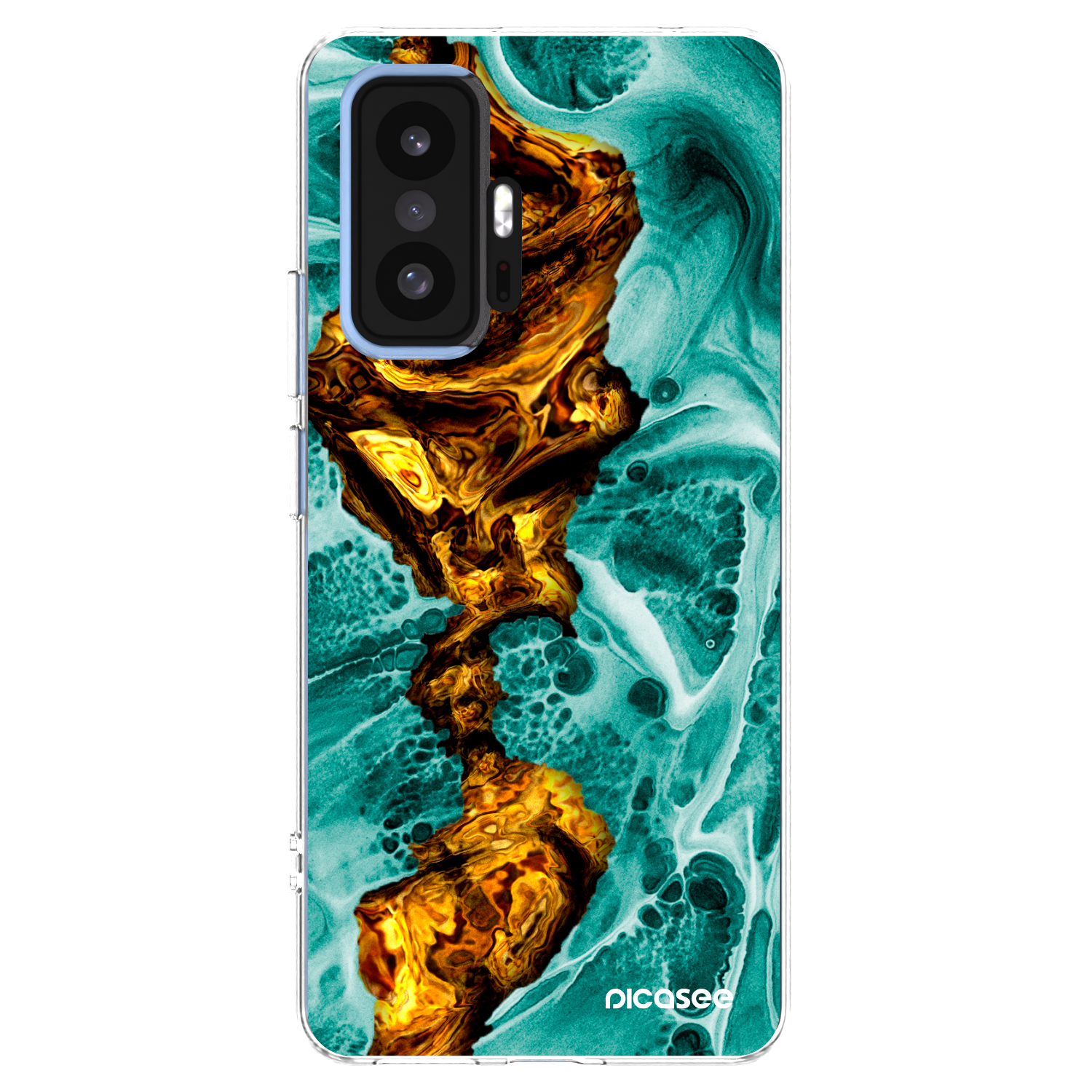 Picasee silikonska prozirna maskica za Xiaomi 11T - Goldsky