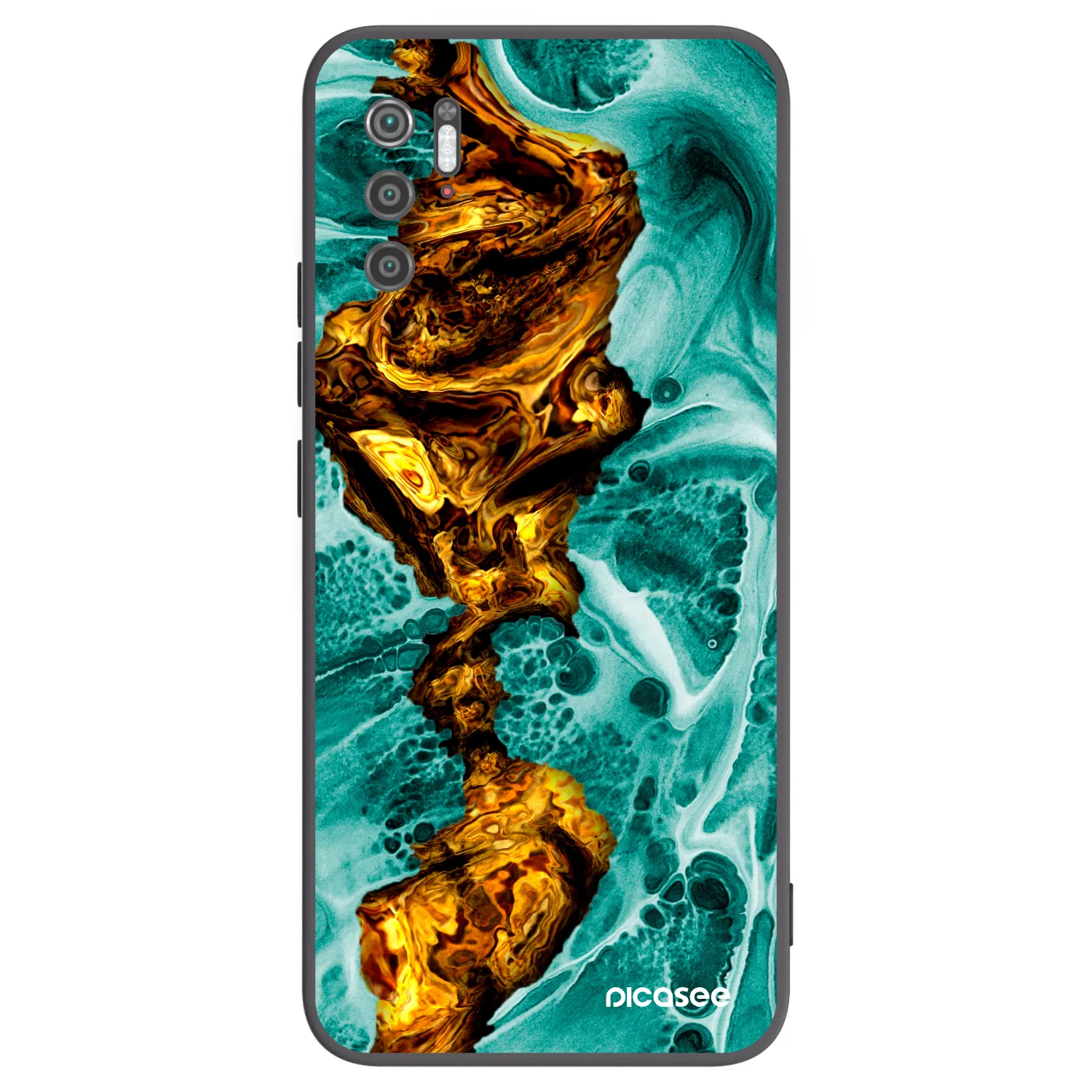 Picasee crna silikonska maskica za Xiaomi Poco M3 Pro 5G - Goldsky