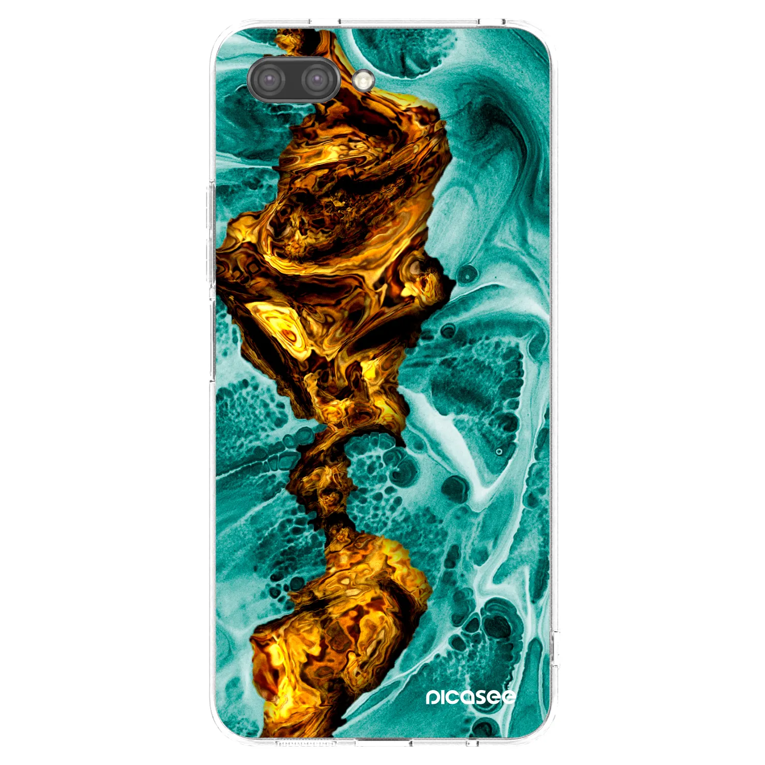 Picasee silikonska prozirna maskica za Honor 10 - Goldsky