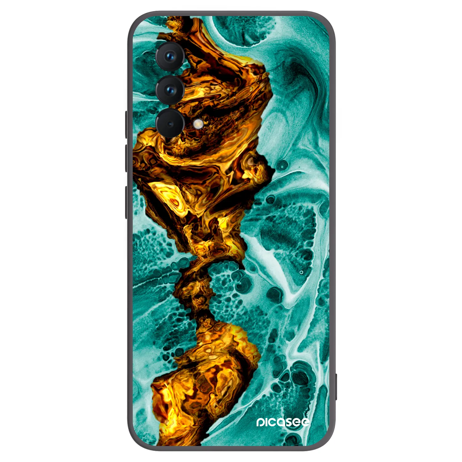 Picasee crna silikonska maskica za Realme GT Master Edition 5G - Goldsky