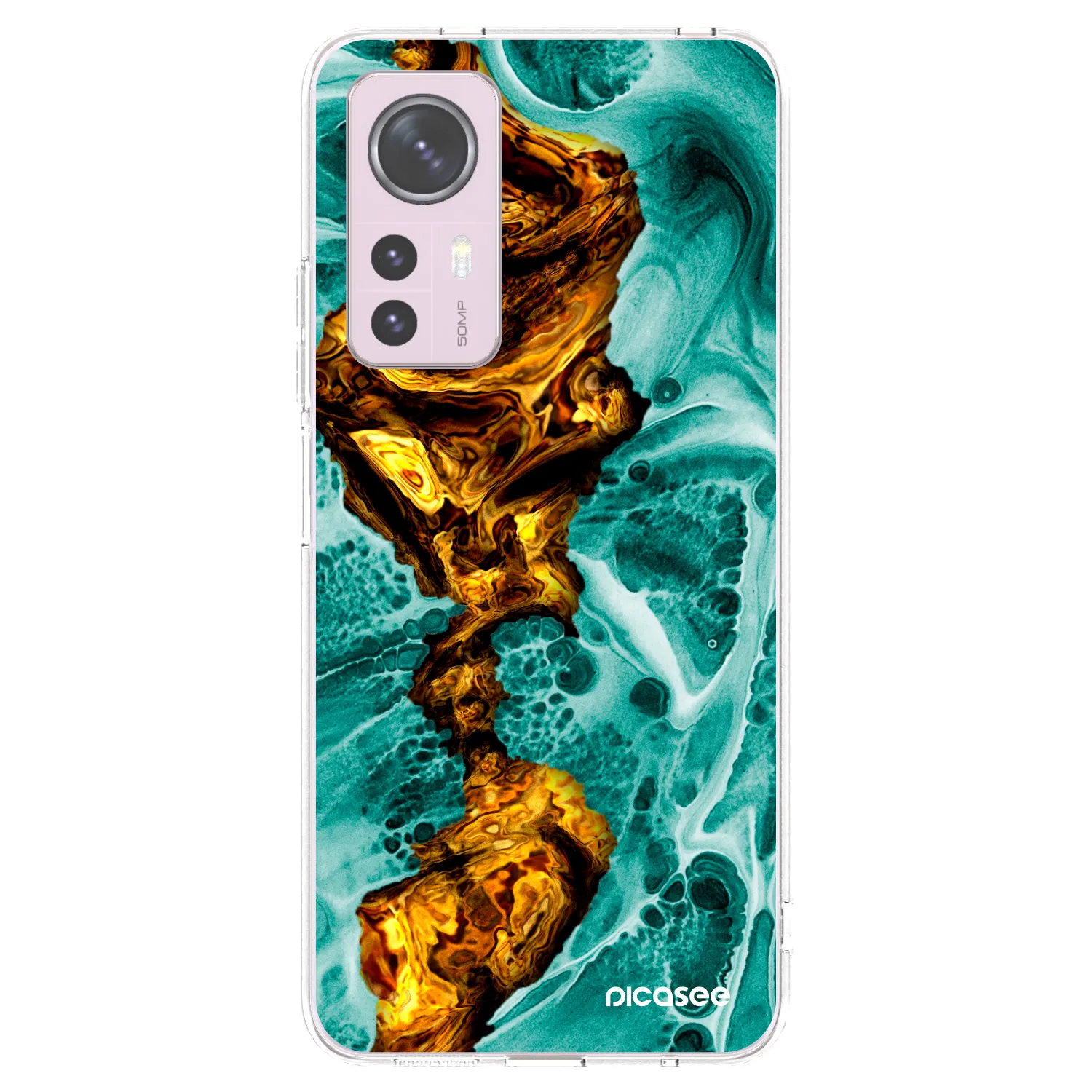 Picasee silikonska prozirna maskica za Xiaomi 12 - Goldsky