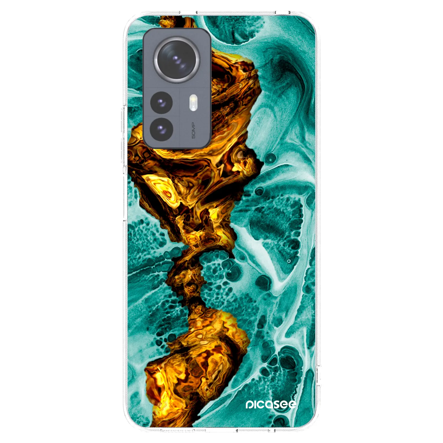 Picasee silikonska prozirna maskica za Xiaomi 12 Pro - Goldsky