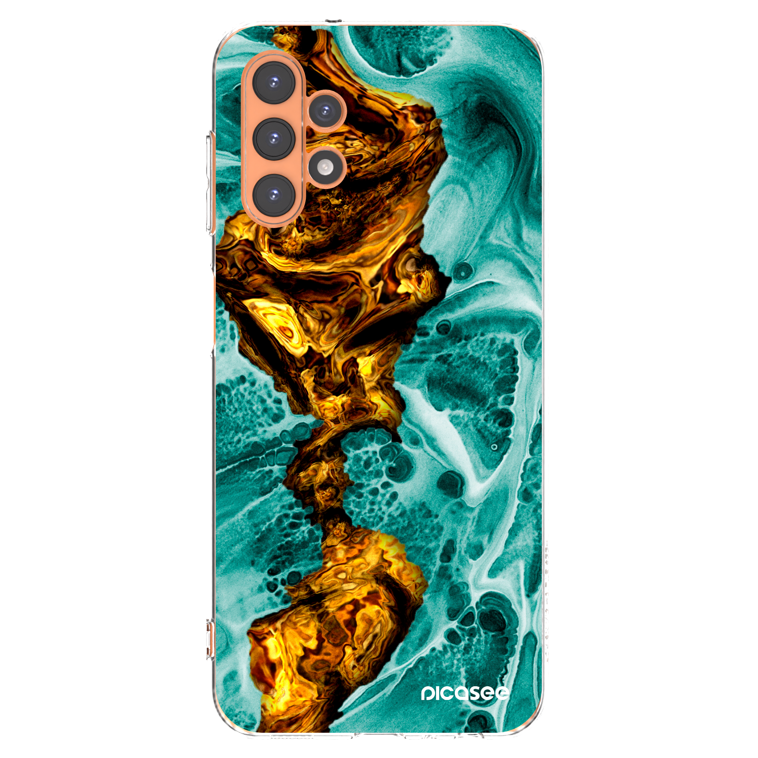 Picasee silikonska prozirna maskica za Samsung Galaxy A13 4G A135 - Goldsky
