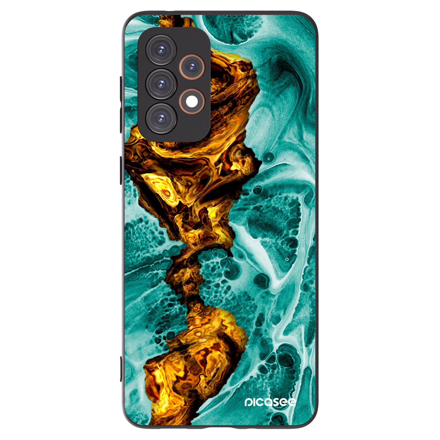 Picasee crna silikonska maskica za Samsung Galaxy A33 5G A336 - Goldsky