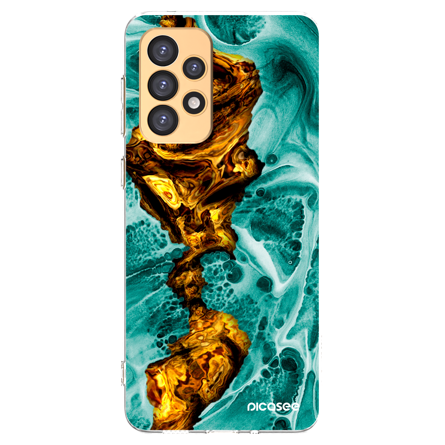 Picasee silikonska prozirna maskica za Samsung Galaxy A33 5G A336 - Goldsky