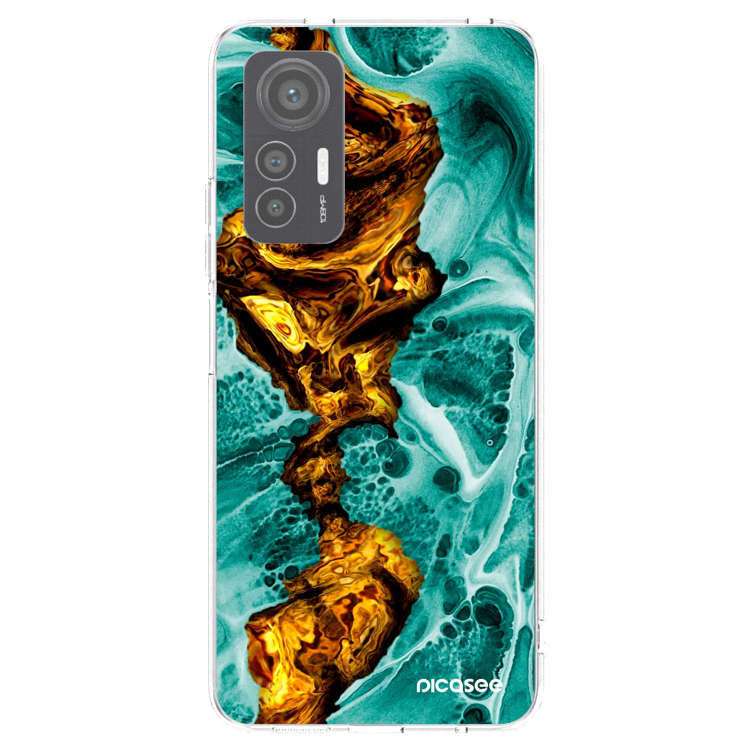 Picasee silikonska prozirna maskica za Xiaomi 12 Lite - Goldsky