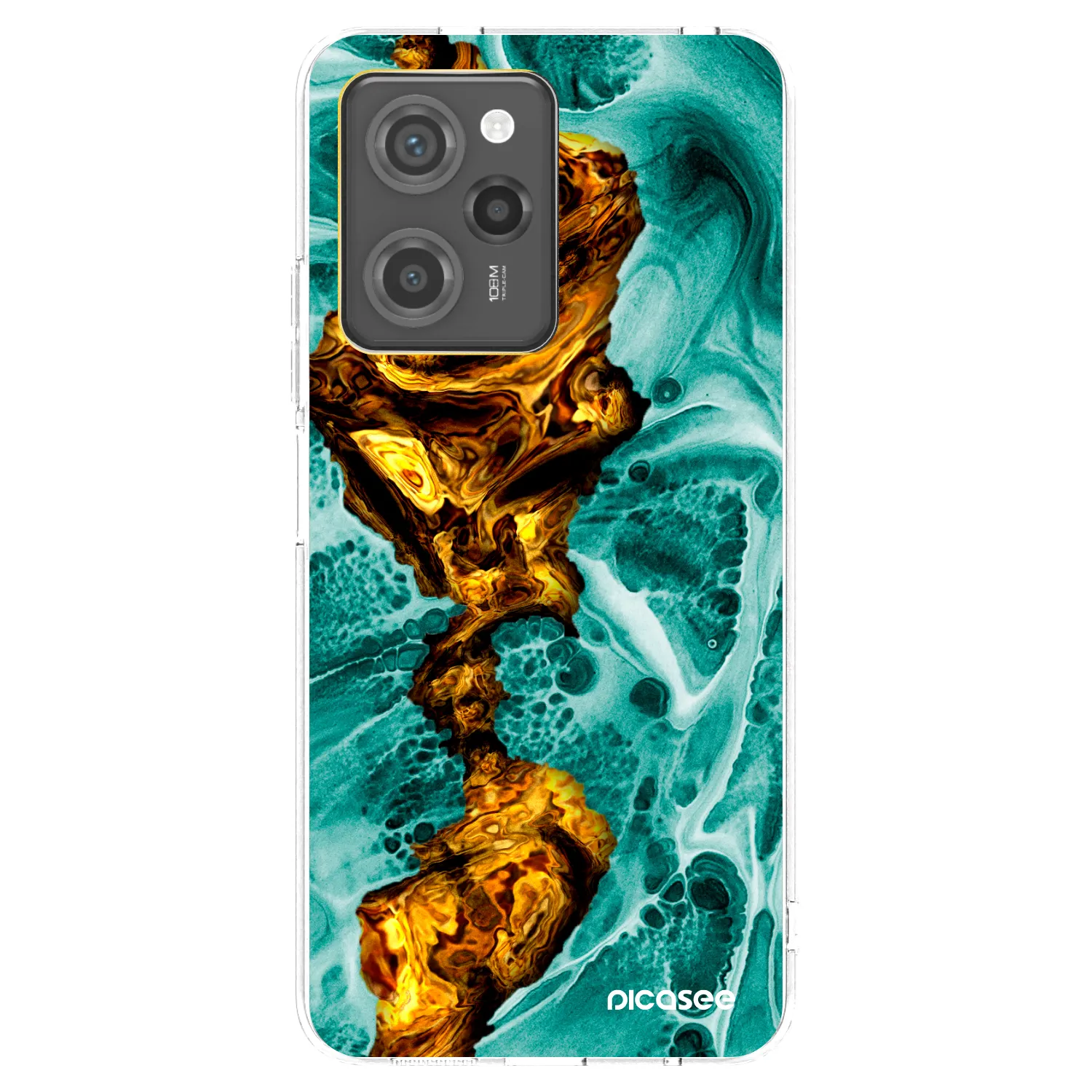 Picasee crna silikonska maskica za Xiaomi Poco X5 Pro - Goldsky