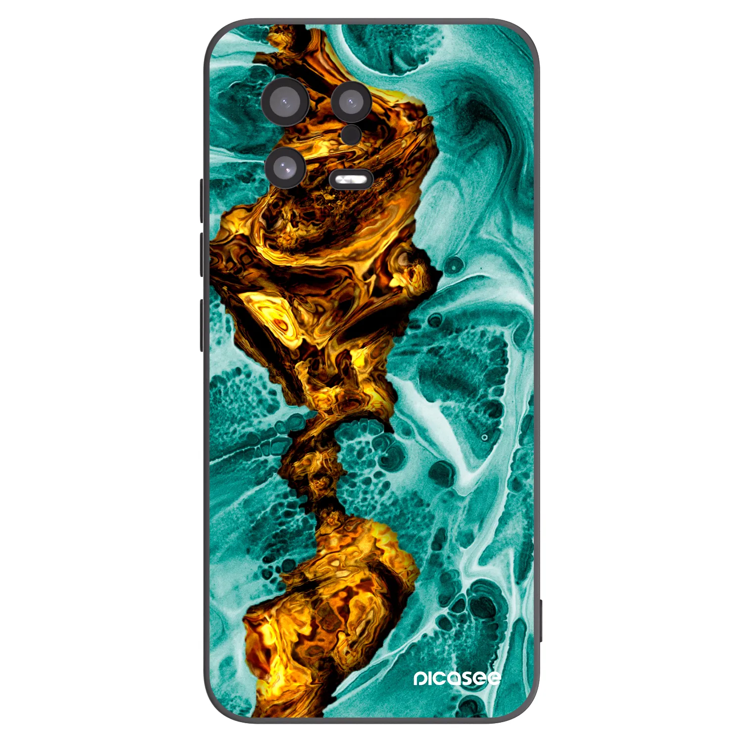 Picasee crna silikonska maskica za Xiaomi 13 - Goldsky