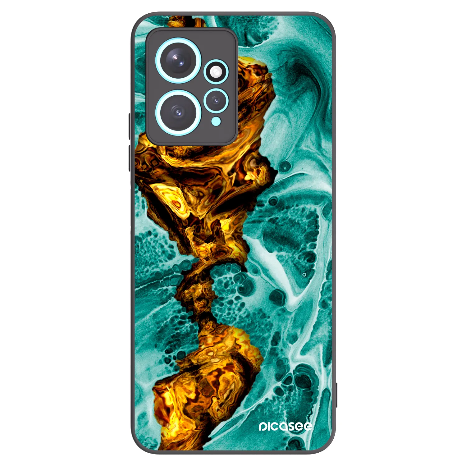 Picasee crna silikonska maskica za Xiaomi Redmi Note 12 4G - Goldsky