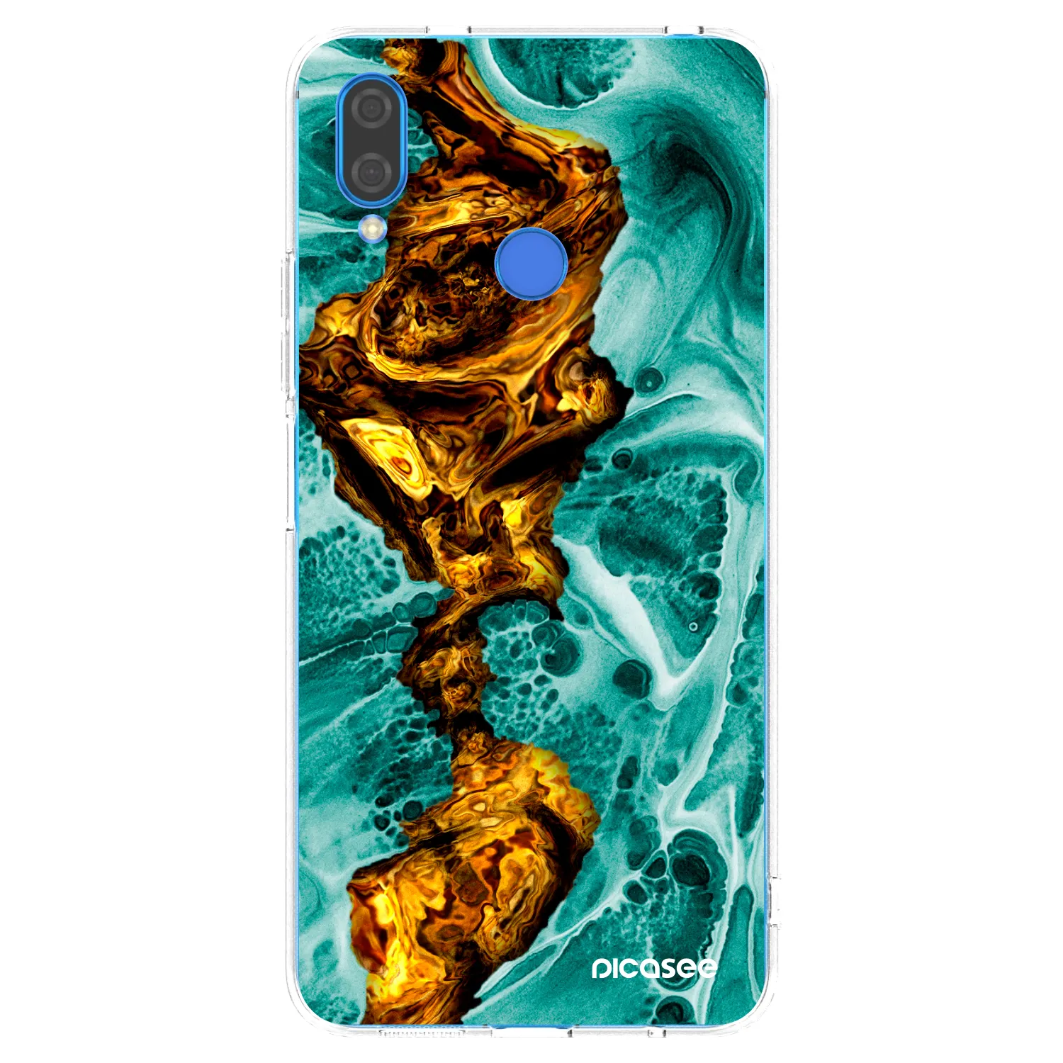 Picasee silikonska prozirna maskica za Huawei Nova 3 - Goldsky
