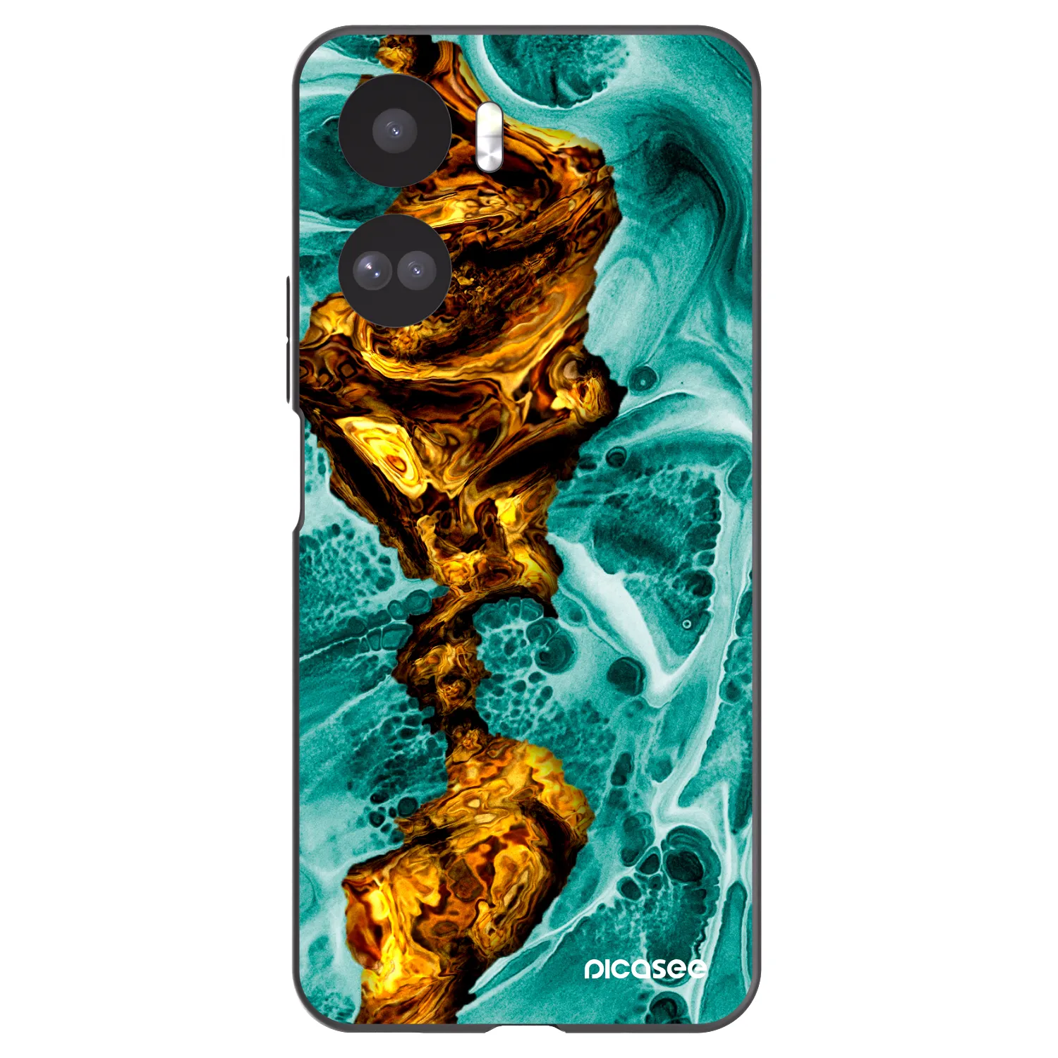 Picasee crna silikonska maskica za Honor 90 Lite 5G - Goldsky