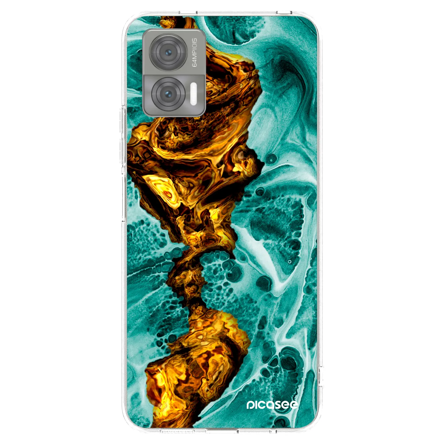 Picasee silikonska prozirna maskica za Motorola Edge 30 Neo - Goldsky