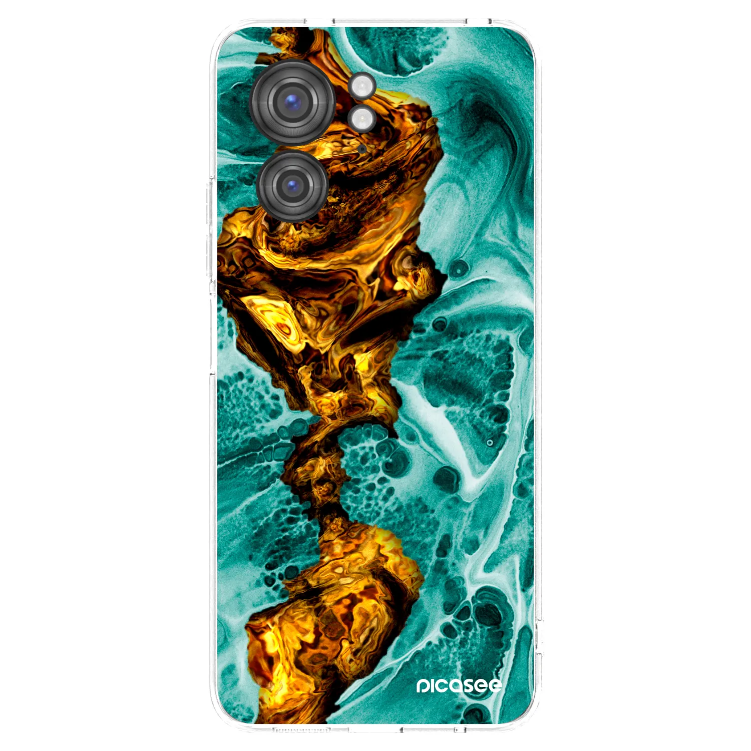 Picasee silikonska prozirna maskica za Motorola Edge 40 - Goldsky