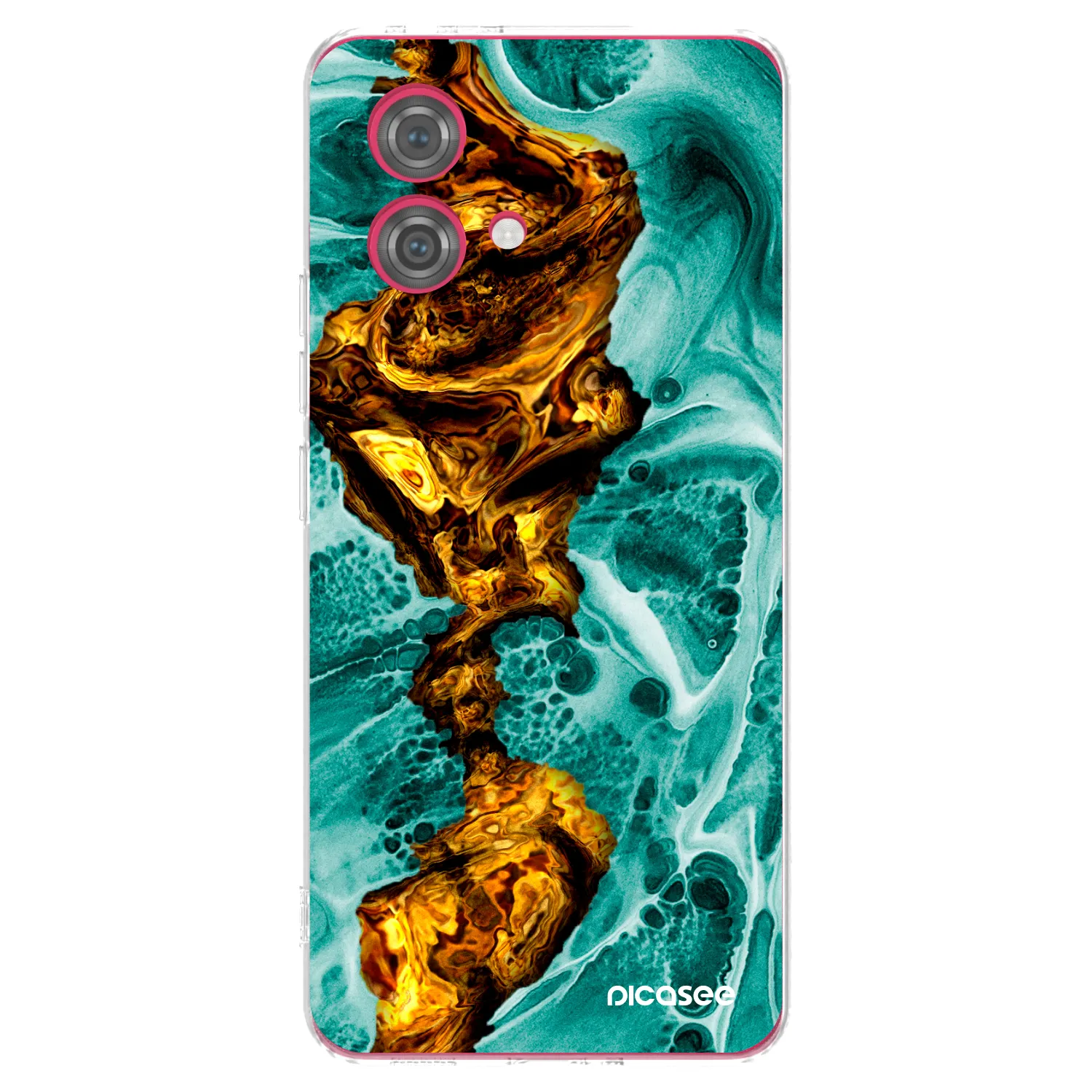 Picasee silikonska prozirna maskica za Motorola Moto G84 5G - Goldsky