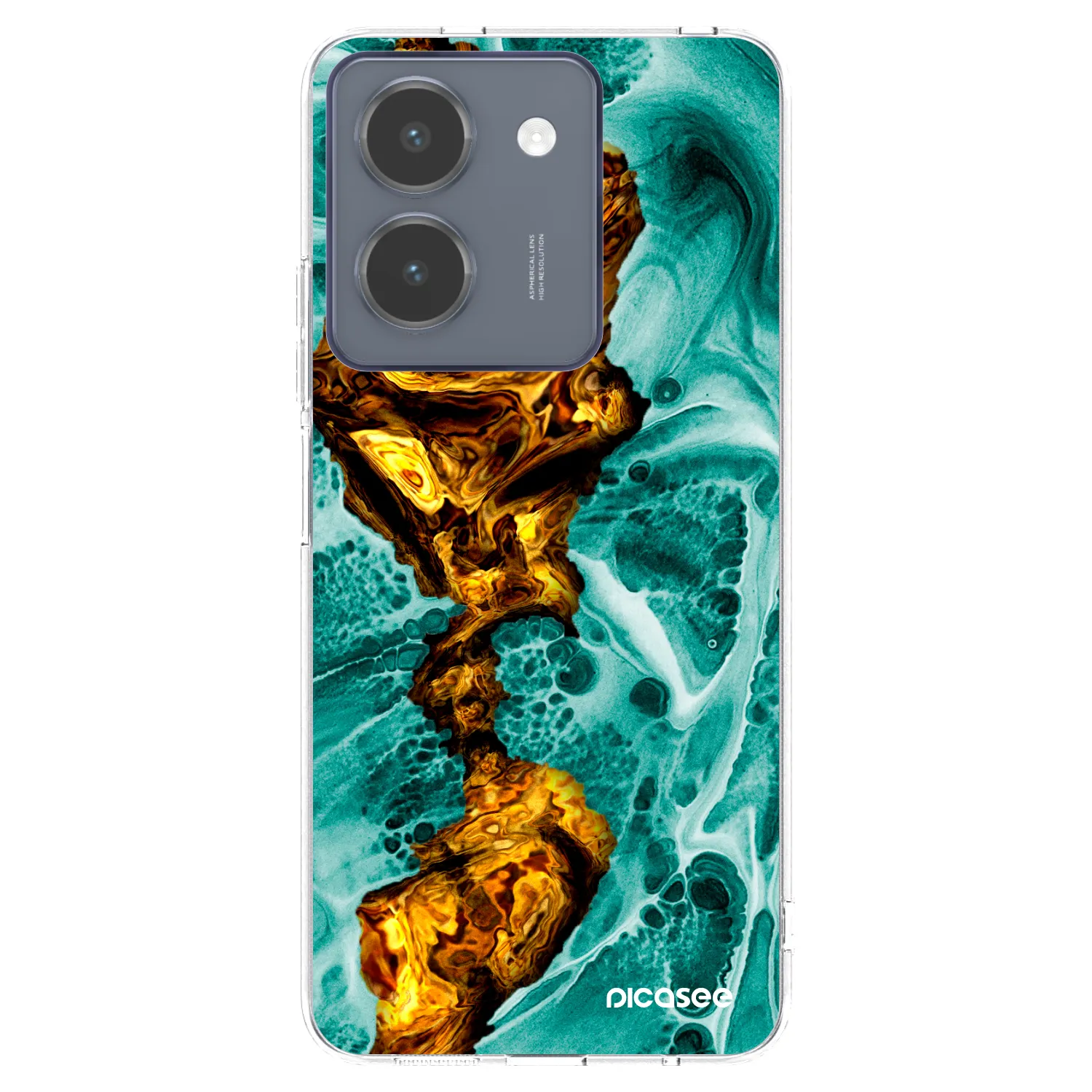 Picasee silikonska prozirna maskica za Vivo Y36 4G - Goldsky