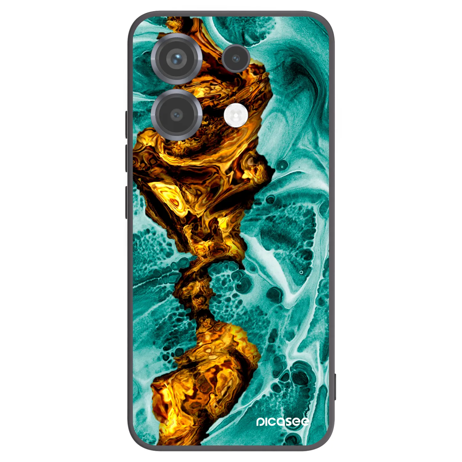 Picasee crna silikonska maskica za Xiaomi Poco X6 - Goldsky