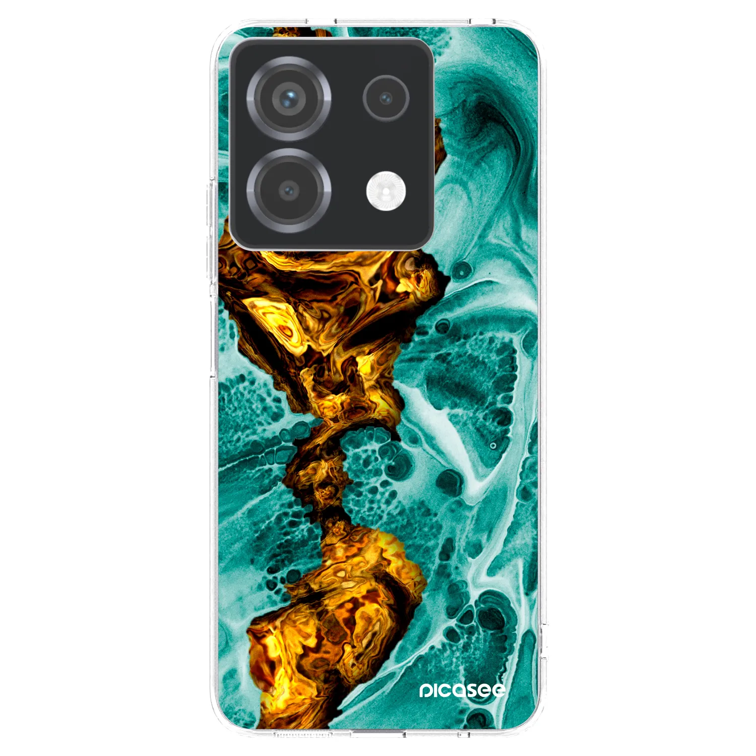Picasee silikonska prozirna maskica za Xiaomi Poco X6 - Goldsky