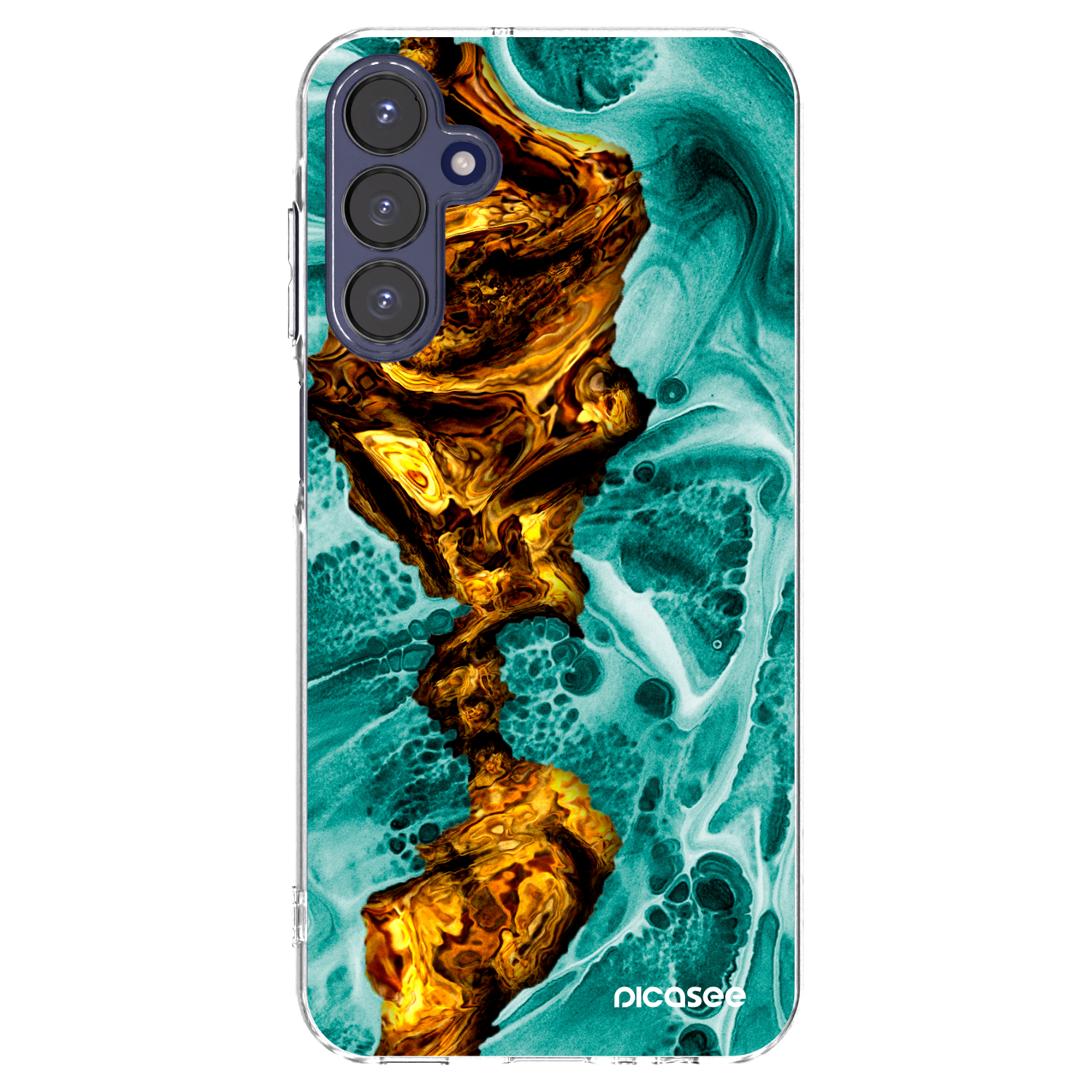 Picasee silikonska prozirna maskica za Samsung Galaxy A15 A155F 4G - Goldsky