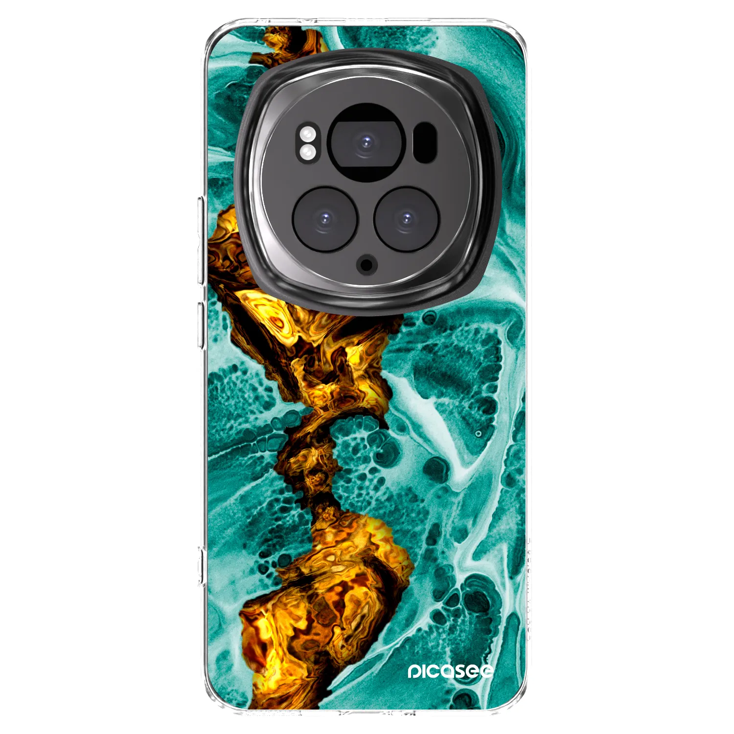 Picasee silikonska prozirna maskica za Honor Magic6 Pro - Goldsky