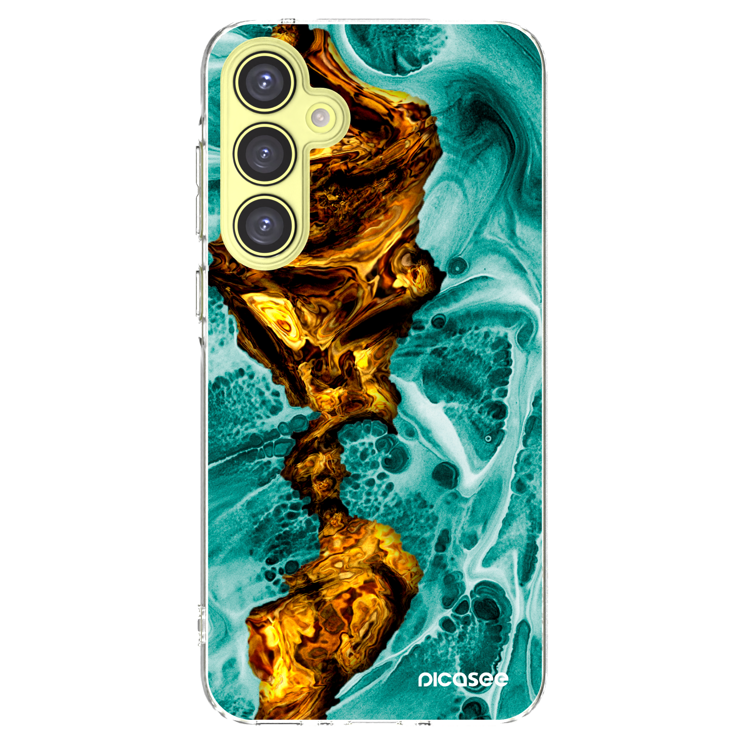 Picasee silikonska prozirna maskica za Samsung Galaxy A35 5G A356B - Goldsky