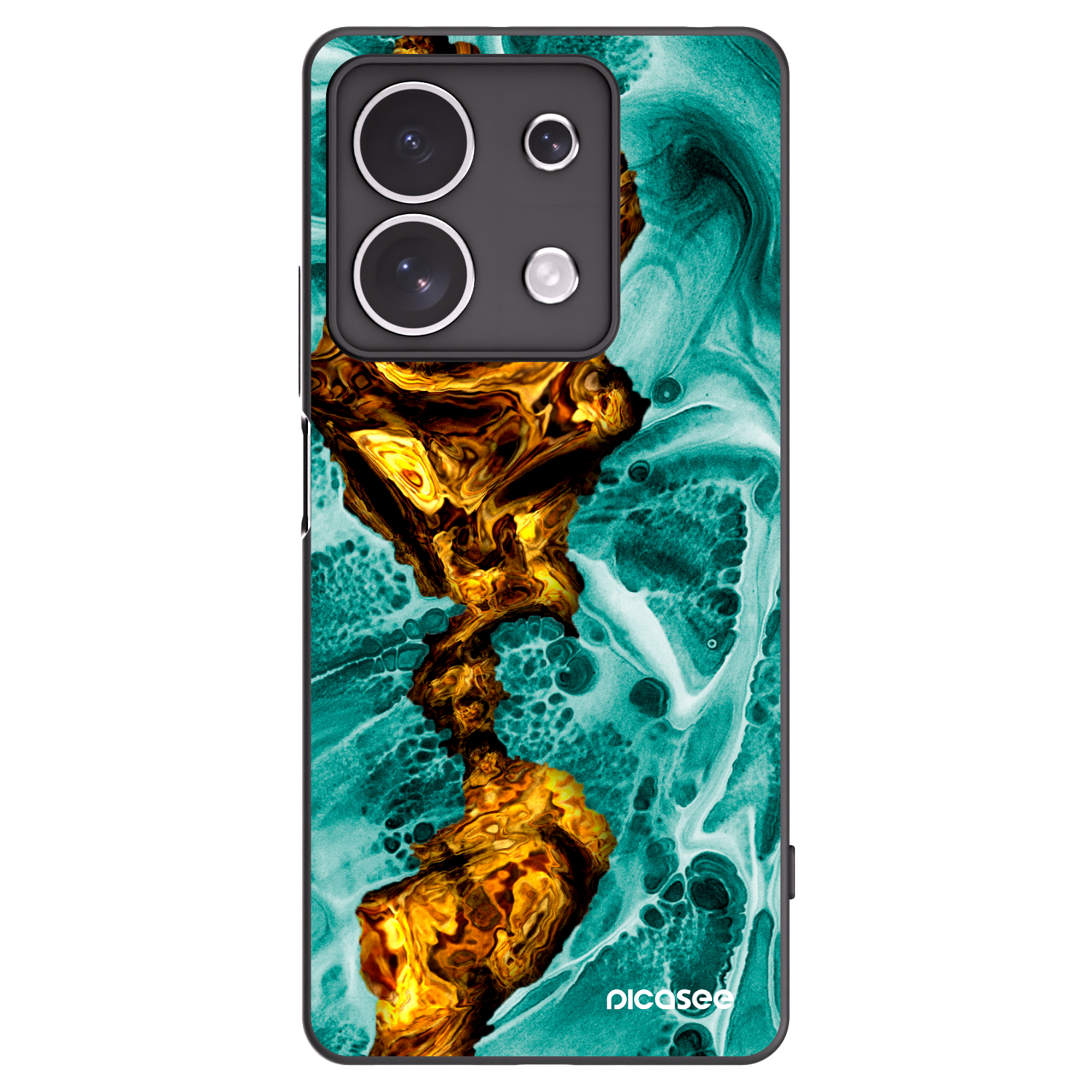 Picasee crna silikonska maskica za Xiaomi Redmi Note 13 4G - Goldsky