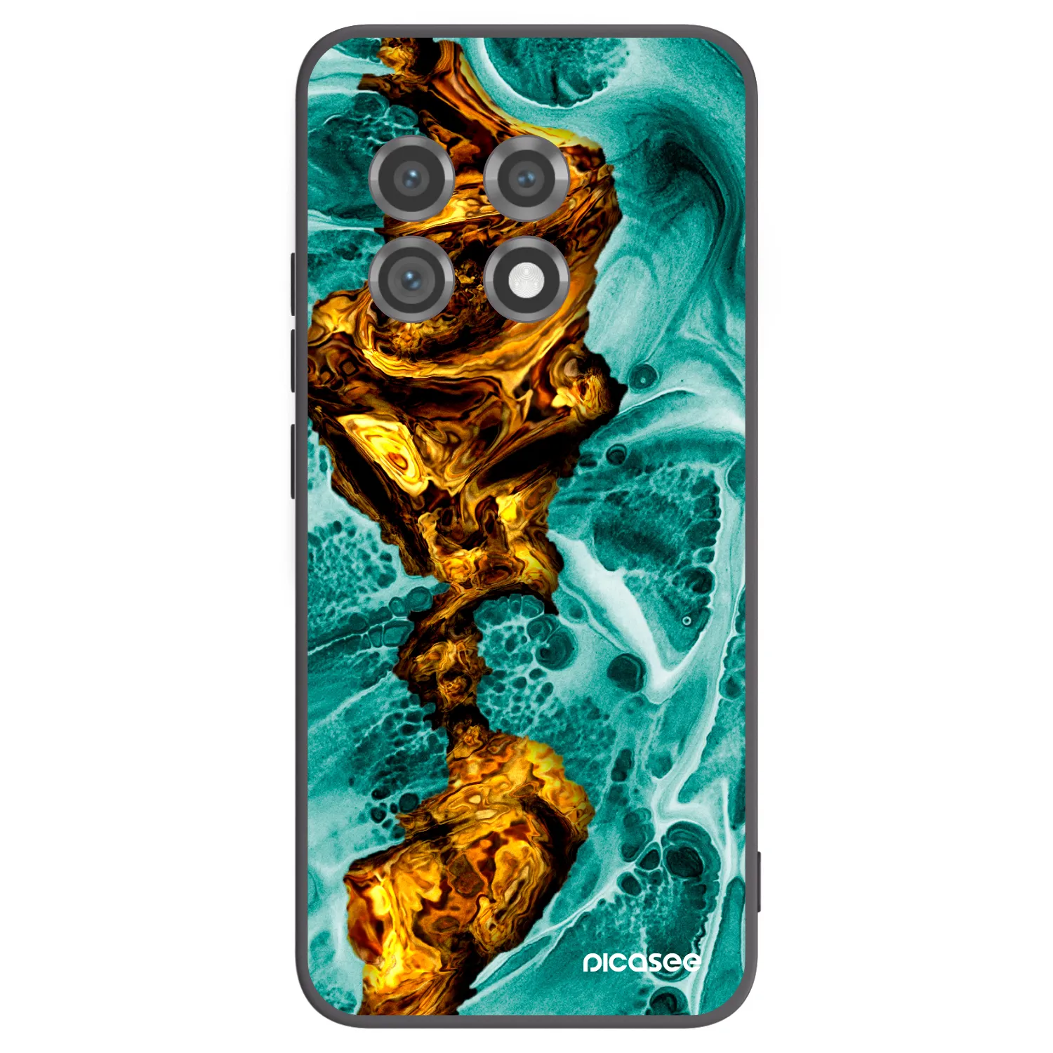 Picasee crna silikonska maskica za OnePlus 11 5G - Goldsky