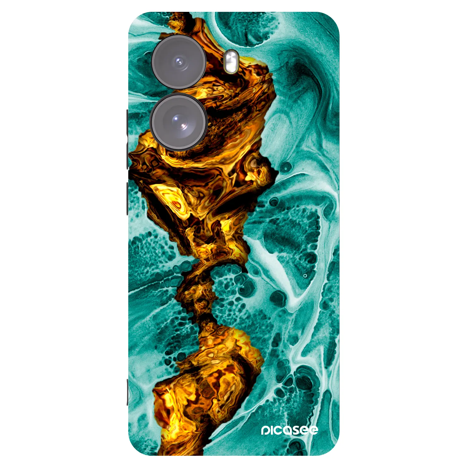 Picasee crna silikonska maskica za Xiaomi Poco X7 - Goldsky