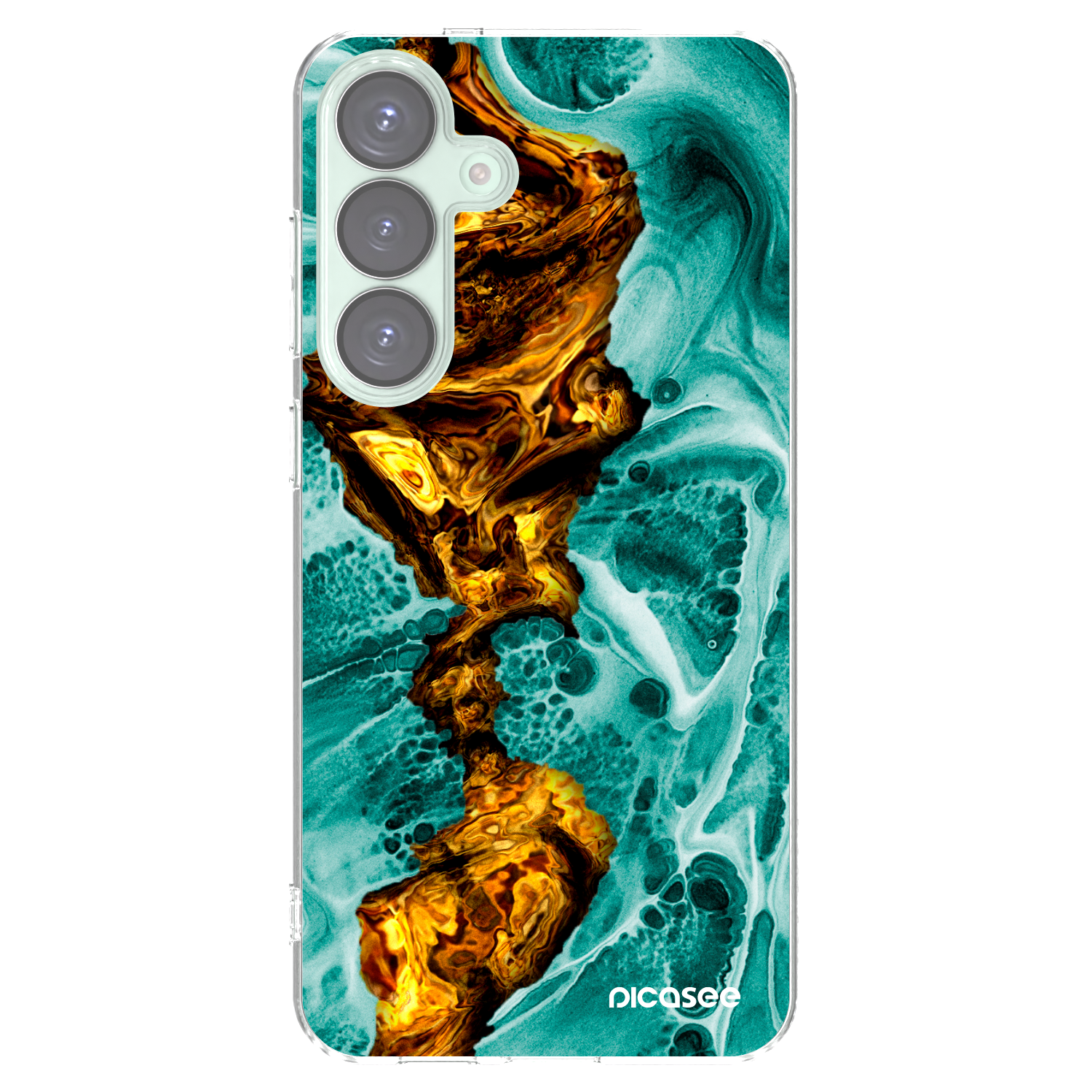 Picasee silikonska prozirna maskica za Samsung Galaxy S25+ 5G - Goldsky