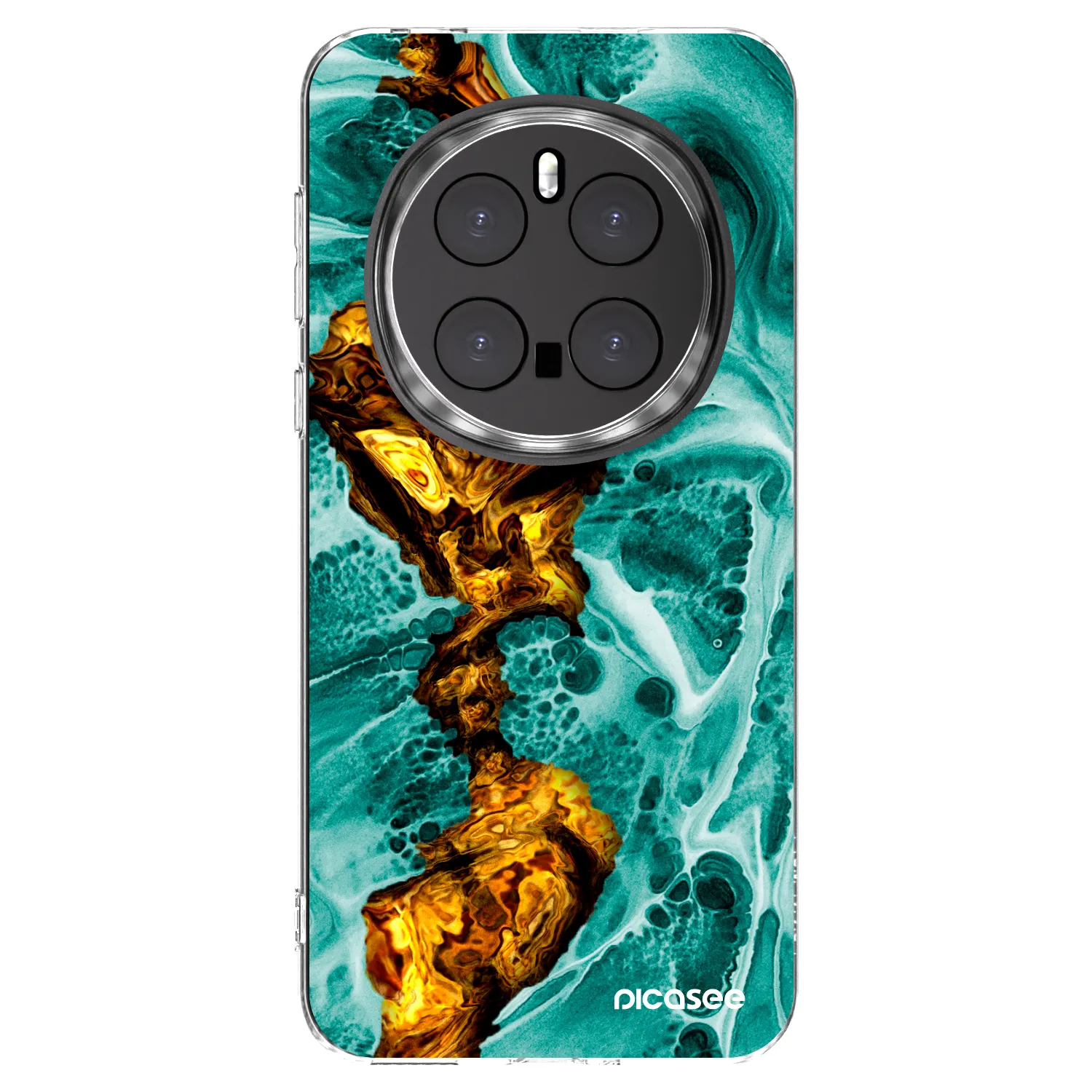 Picasee silikonska prozirna maskica za Honor Magic7 Pro 5G - Goldsky
