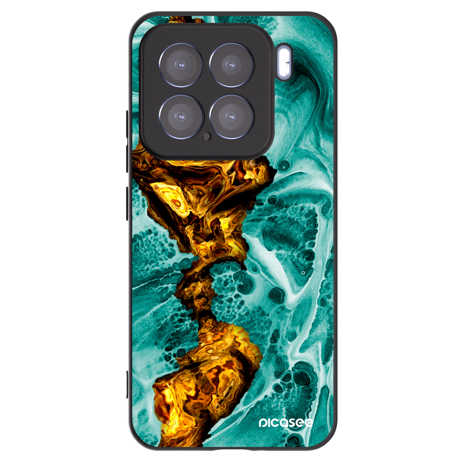 Picasee crna silikonska maskica za Xiaomi 15 - Goldsky