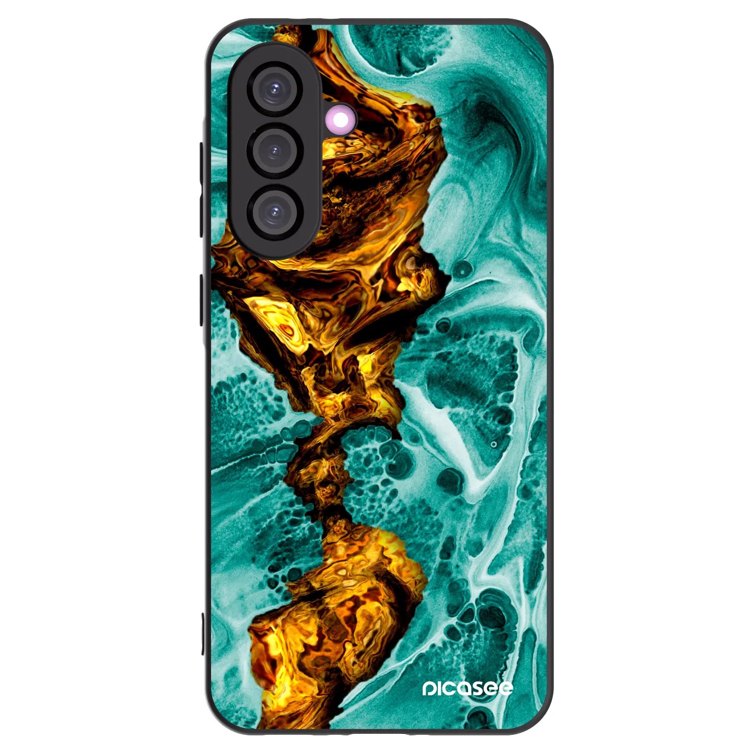 Picasee crna silikonska maskica za Samsung Galaxy A56 5G A566B - Goldsky