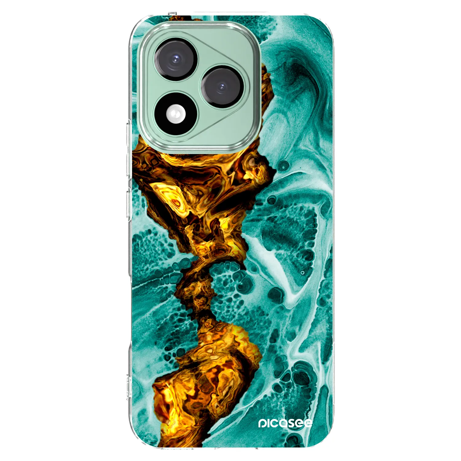 Picasee silikonska prozirna maskica za Honor 400 Lite 5G - Goldsky