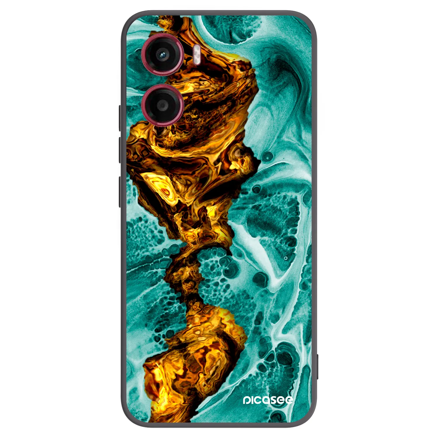Picasee crna silikonska maskica za Motorola Moto G05 - Goldsky