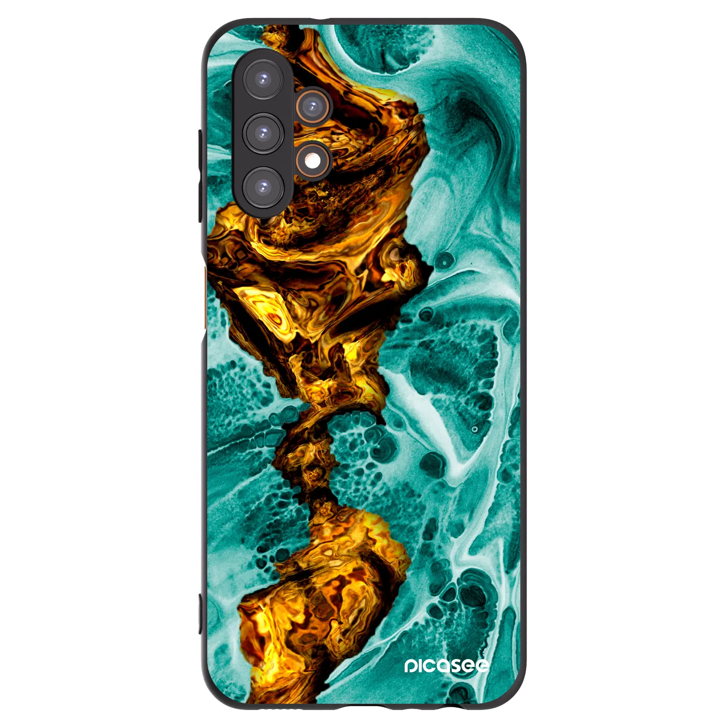 Picasee crna silikonska maskica za Samsung Galaxy A13 5G - Goldsky