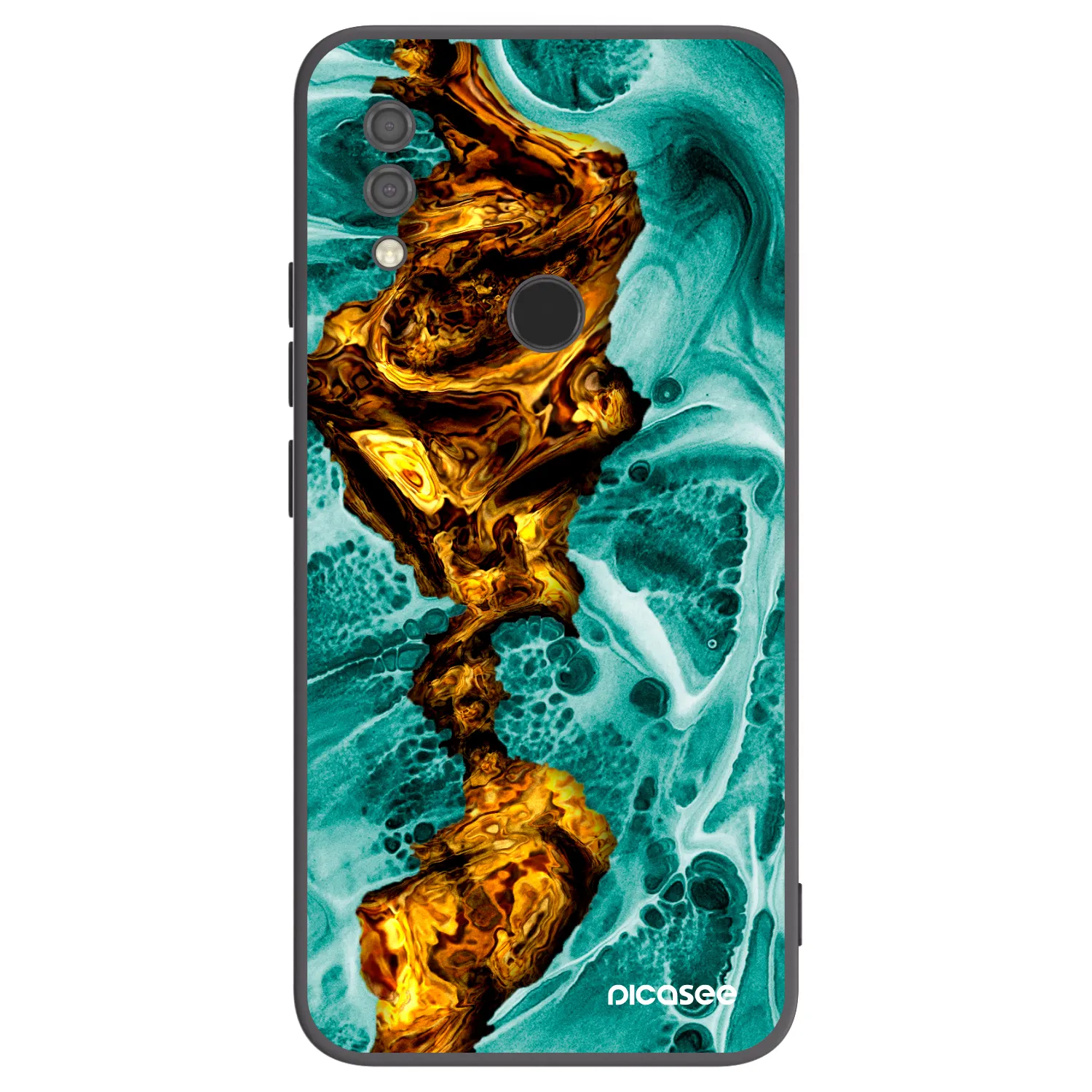 Picasee crna silikonska maskica za Xiaomi Redmi 7 - Goldsky