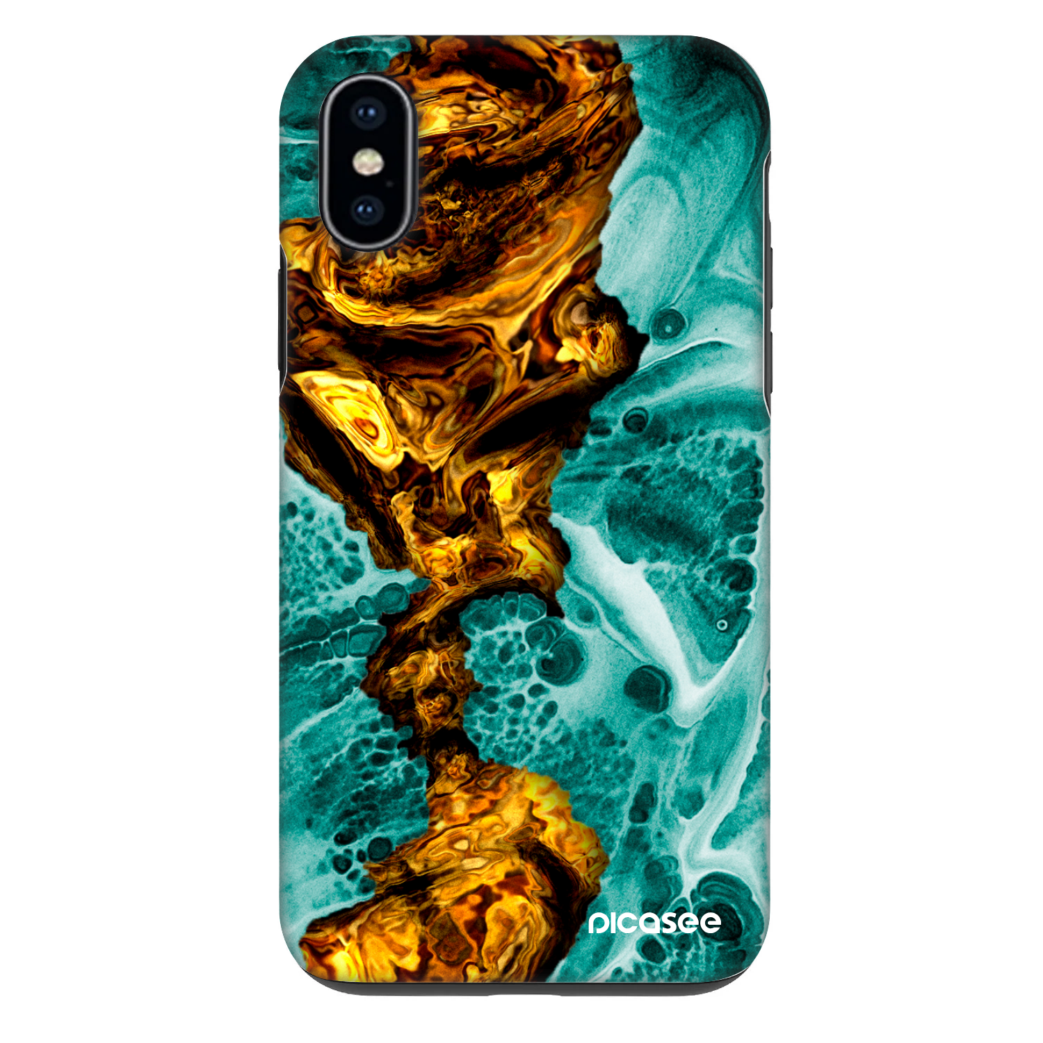 Picasee Fashion Case za Apple iPhone X/XS - Goldsky