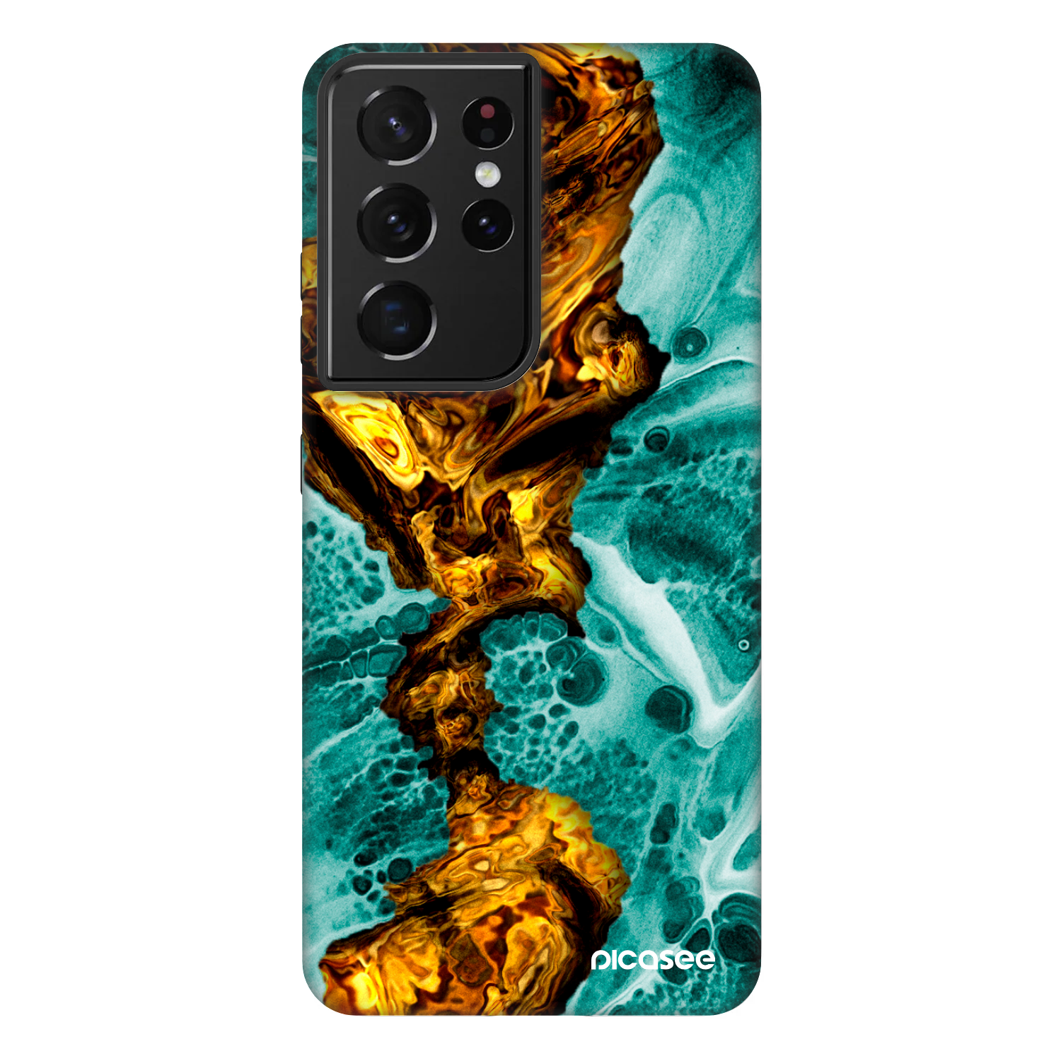 Picasee Fashion Case za Samsung Galaxy S21 Ultra 5G G998B - Goldsky