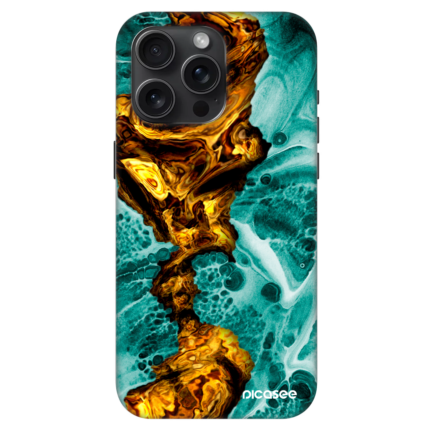 Picasee Fashion Case MagSafe za Apple iPhone 15 Pro Max - Goldsky